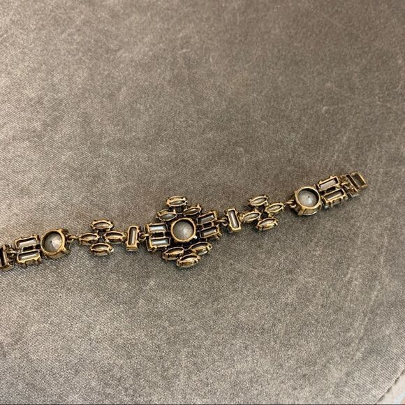 J. Crew Vintage clear crystal rhinestone bracelet - Picture 10 of 13